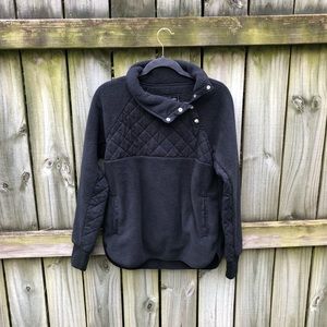 Abercrombie plush quilted pullover